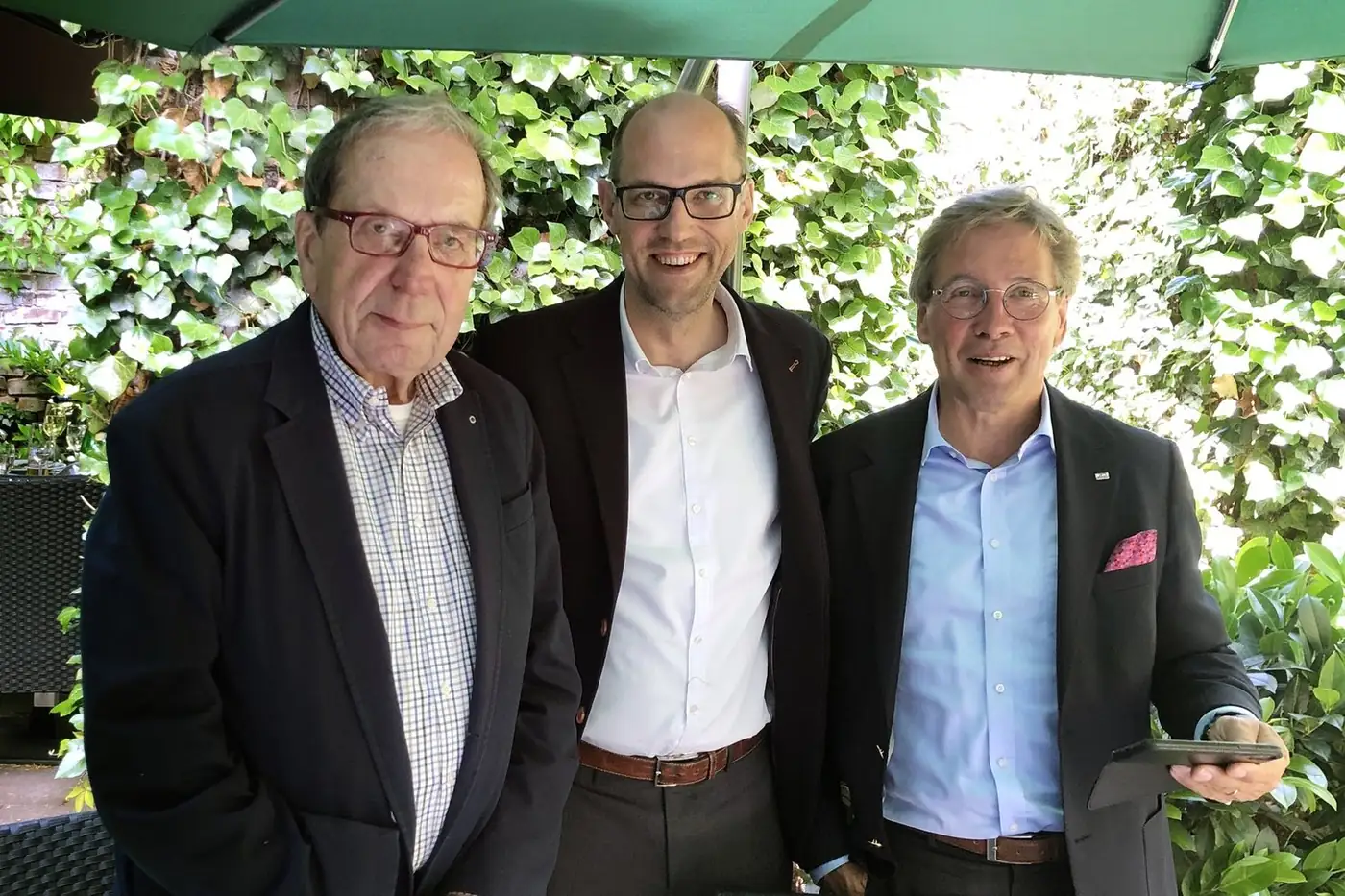 Dieter Lübcke, Felix Graffenberg und Werner Faber