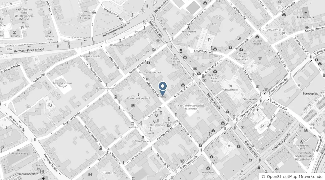 Map of Mönchengladbach